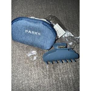 PARKE Claw Clip In GLACIER With Denim Pouch New in Packaging.